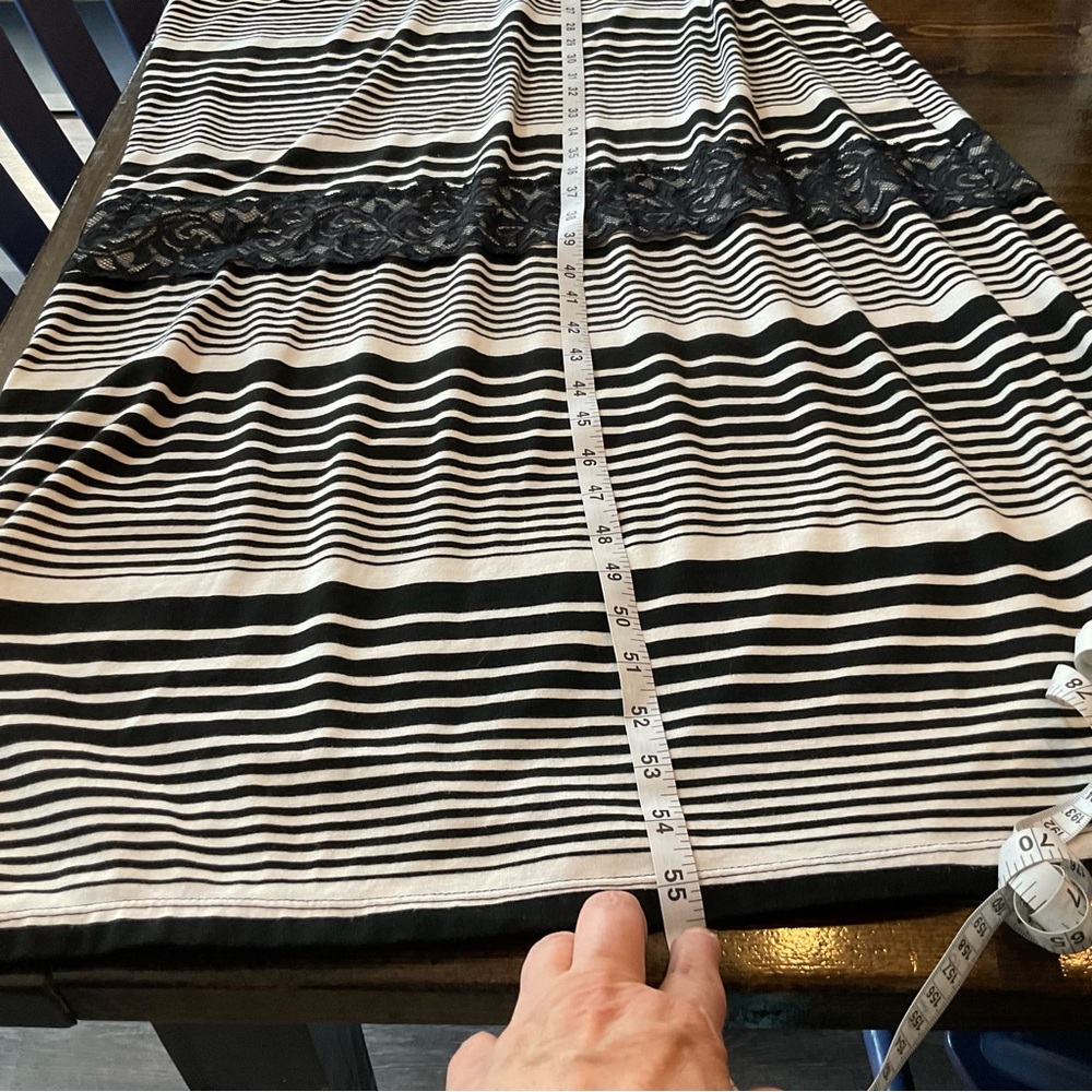 Style & Co. Black and White Striped Maxi Dress - Picture 8 of 9